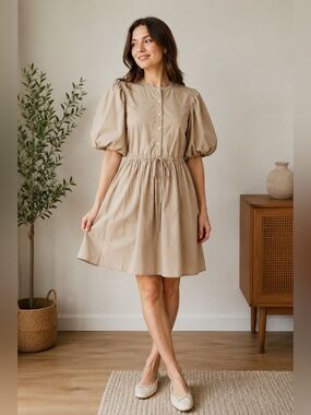 lily mini dress Joyce Yellow Lily Print Chiffon Mini Dress - US 12